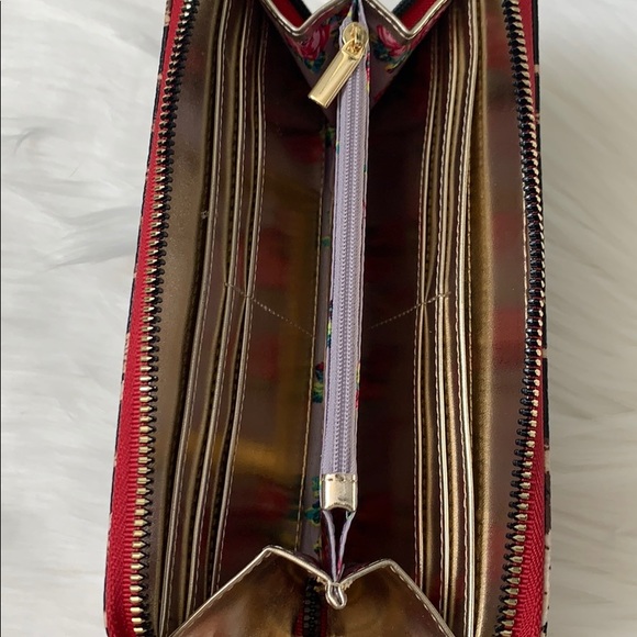 Betsey Johnson zip around leopard/red wallet - Picture 3 of 3